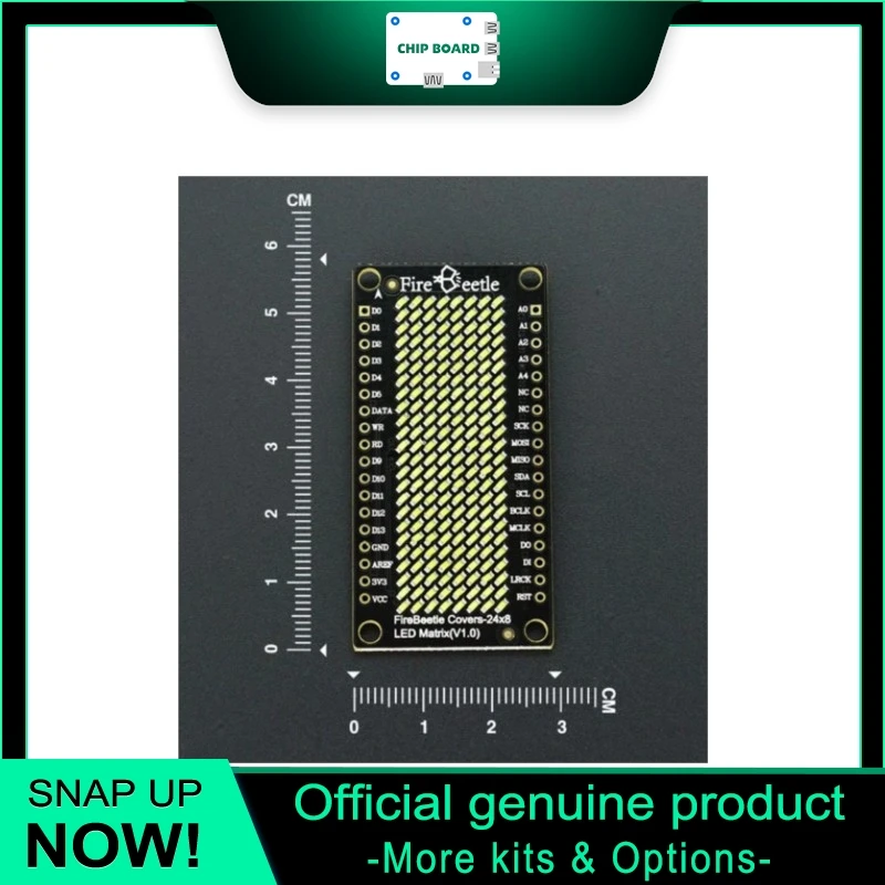 DFRobot FireBeetle Covers HT1632C White 24x8 LED Matrix Display Module for Embedded Projects