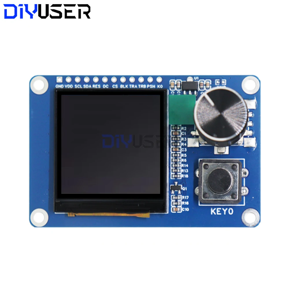 وحدة عرض TFT LCD مقاس 1.54 بوصة مع زر تشفير دوار EC11، واجهة IIC/I2C SPI 240x240 لـ Arduino ESP32 ESP8266 DIY