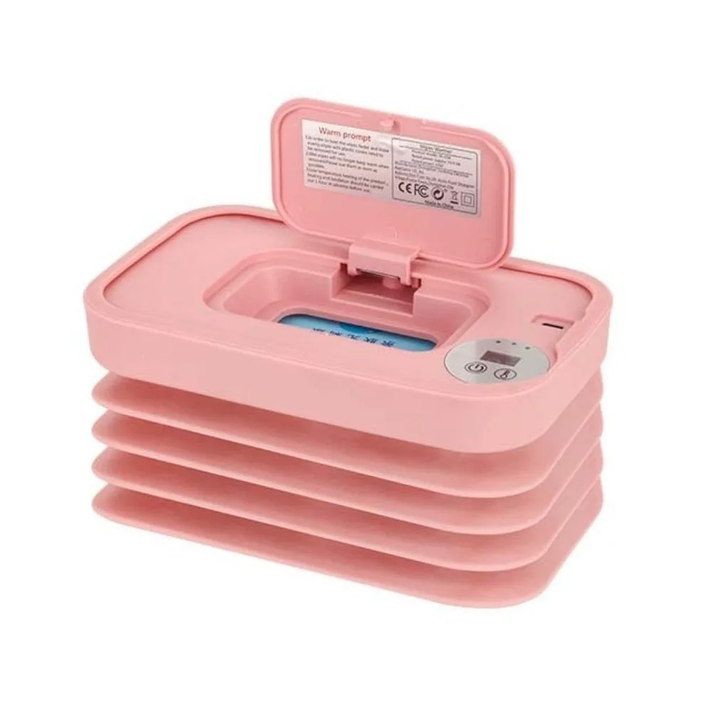 USB Plug-In Portable Wet Wipe Heater Large Capacity 3-Level Temperature Heating Mini Moisturizing Tissues Dispenser/Heater view 2