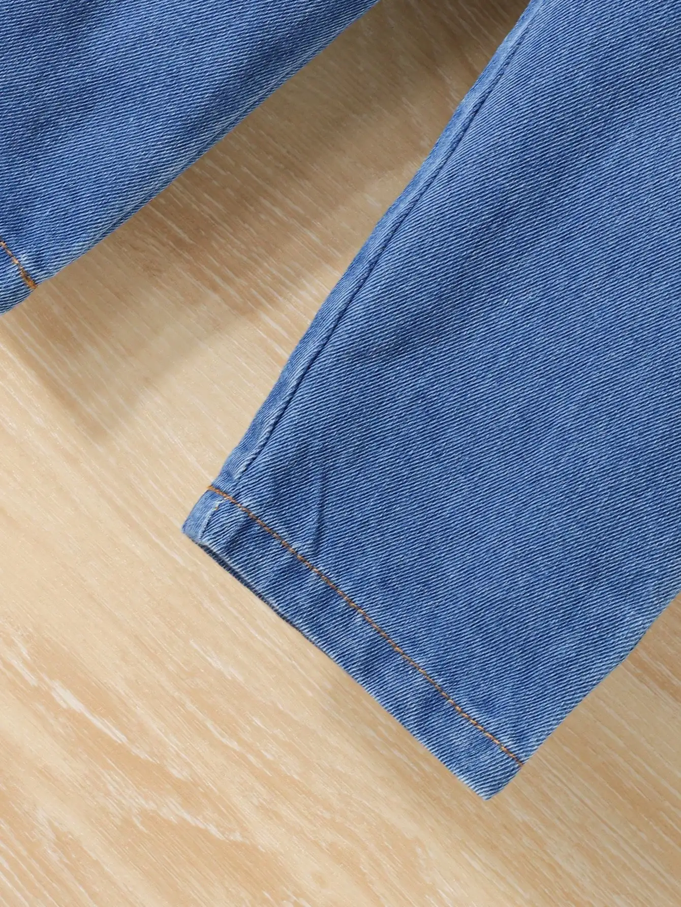 3-Piece الربيع/الصيف جديد الصبي الترفيه في الهواء الطلق الرجعية فتاة الموضة الراحة السفر عطلة الأبيض قصيرة الأكمام سترة جينز السراويل #6