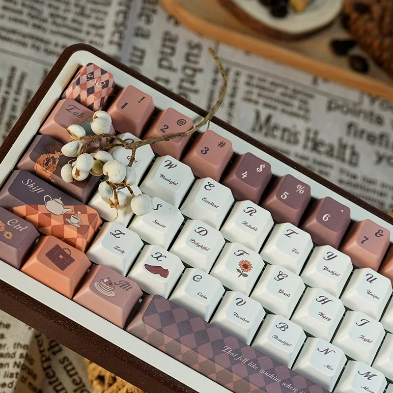 

Afternoon Time Vintage Series New Original Highly Sublimated Cinematic Keycaps wooting hi75
