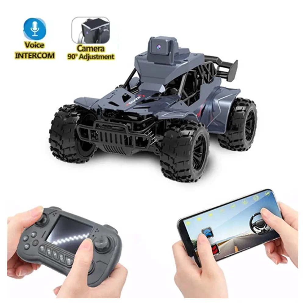 

Радиоуправляемые автомобили FPV Камера Радиоуправляемый автомобиль с ЖК-пультом дистанционного управления FPV Передача в реальном времени 2,4 г Автомобиль с дистанционным управлением Игрушки для голосового чата для детей и взрослых