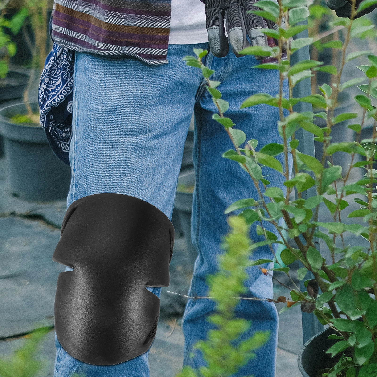

EVA Sports Gardening Knee Brace Knee Protectors Black Adjustable Hook Loop Outdoor Gardening Work Protection Men Women