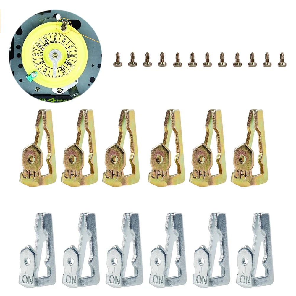 Kit de trípode de interruptor de tiempo de 6 pares para Intermatic 156T1978A T101 T102 T103 T104 102-20 104-20 T104M T104R T101M T101R Control de tiempo