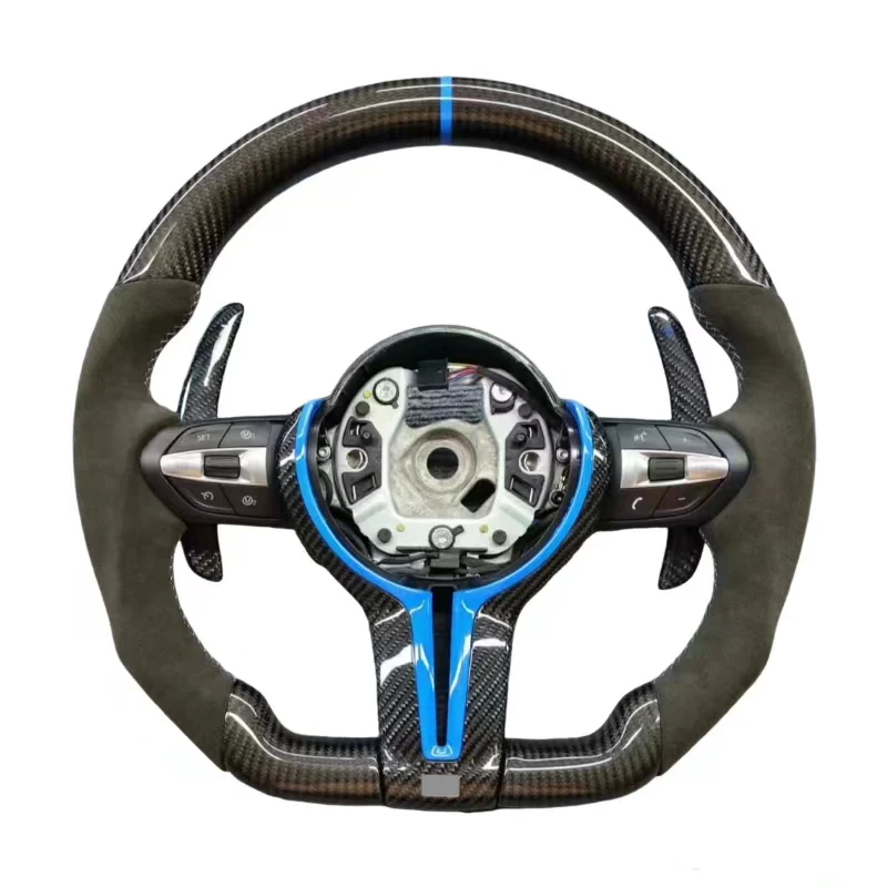 

Лучшее качество, индивидуальный кованый перфорированный кожаный светодиод из углеродного волокна m Performance для руля BMW M3 M2 M4 M5 M6 F10 F30