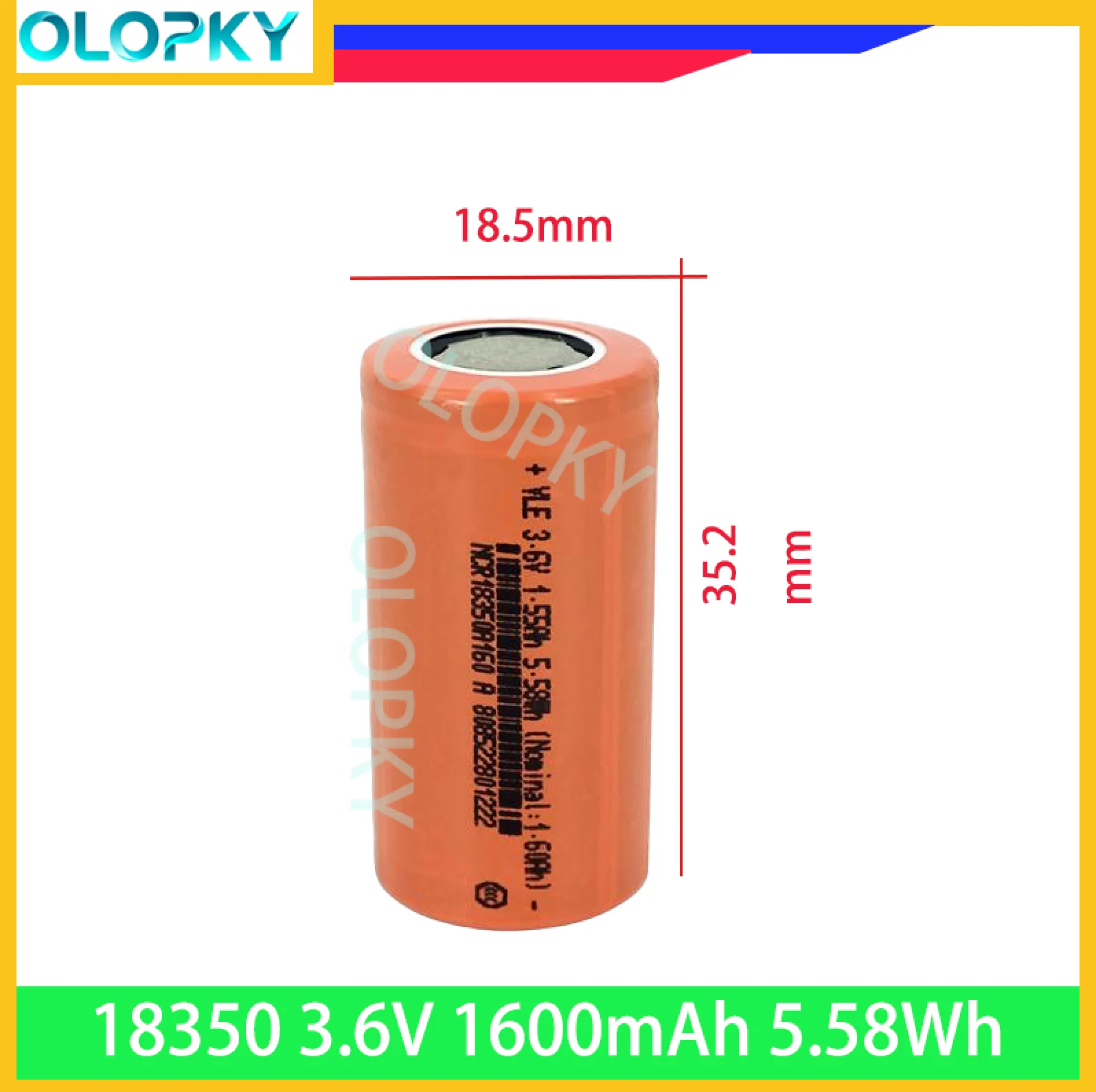 

18350 3,7 В 1600 мАч литиевый элемент подходит для подметальной машины светодиодная камера аккумулятор большой емкости инструмент фонарик DIY 7,4 В 12 В упаковка