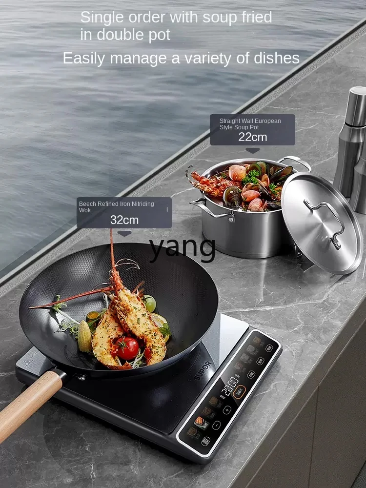 LMM High-Power 2200W Household Induction Cooker Stir-Fry Intelligent Energy Saving view 3