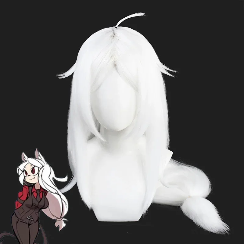 Game Helltaker the Awesome Demon Modeus Malina Lucifer Pandemonica Cerberus Satan Zdrada Cosplay Wig image 3
