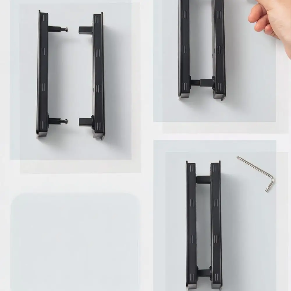 Zinc Alloy Pocket Door Lock Flush Pull Handle Sliding Door Latch Hidden Hardware For Kitchen Bathroom Interior Wood Door