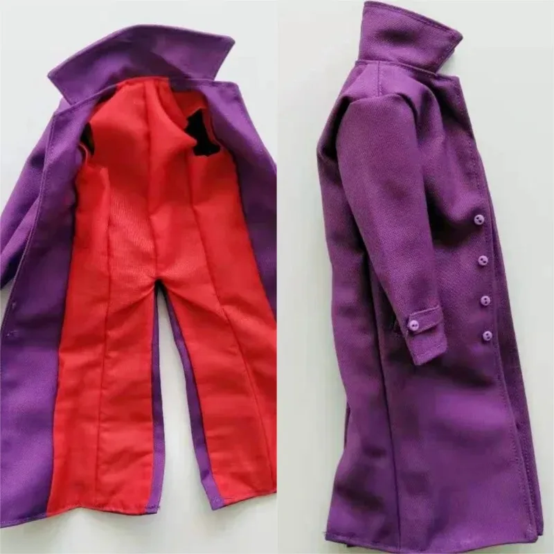 

1/6 Scale Purple Overcoat Man Soldier Wire Windbreaker Loose Coat Clothes Model for 12in Action Figure Phicen Tbleague Doll Toy