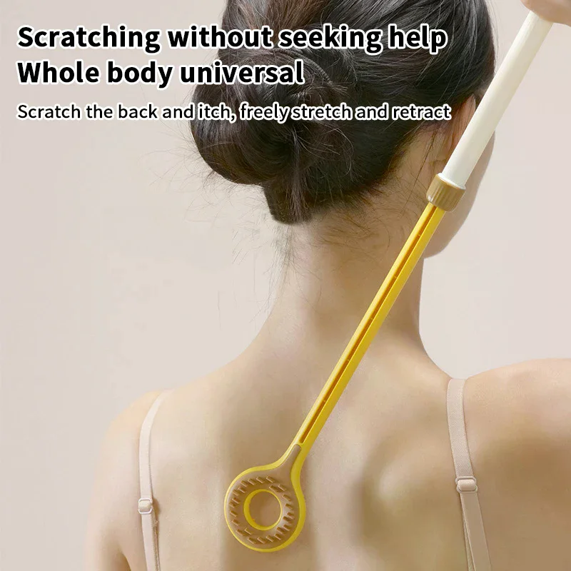 양면 이빨형 가려움 완화 휴대용 스크래처 자석 볼 텔레스코픽 확장형 등 긁기 도구 포인트 마사지