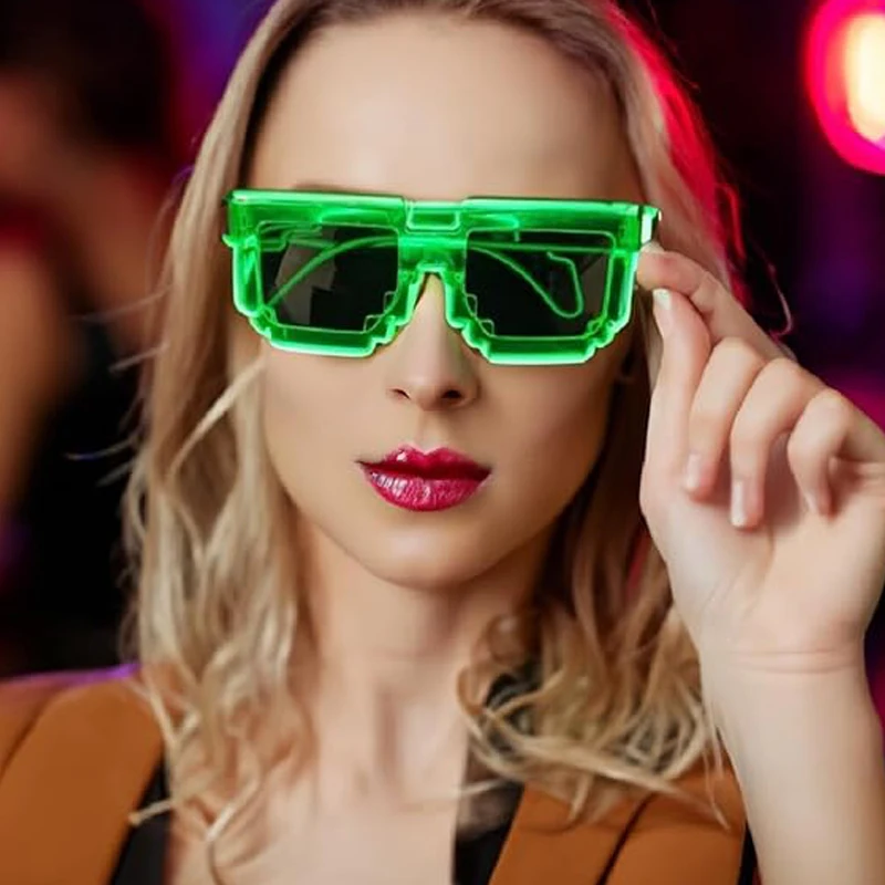 

Диско светящиеся мозаичные очки для бара и клуба, светящиеся очки, крутой парень, концертные очки, принадлежности для фотосессии