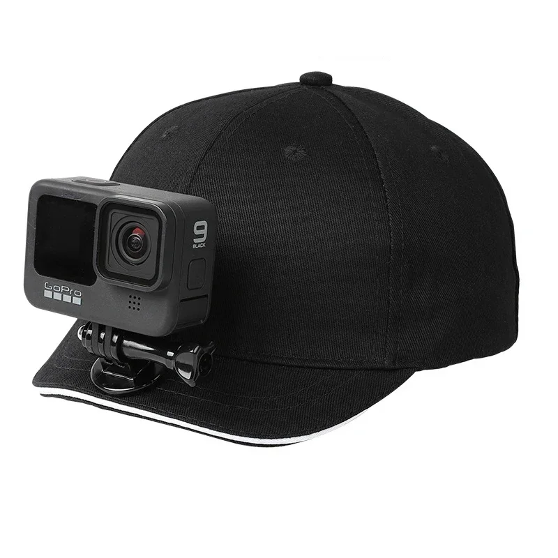 Staffa adattatore per montaggio su cappuccio per cappello da sole in tela regolabile per GoPro 11/10/9/8/7/6/5 Insta360 Osmo Action Camera Accessori