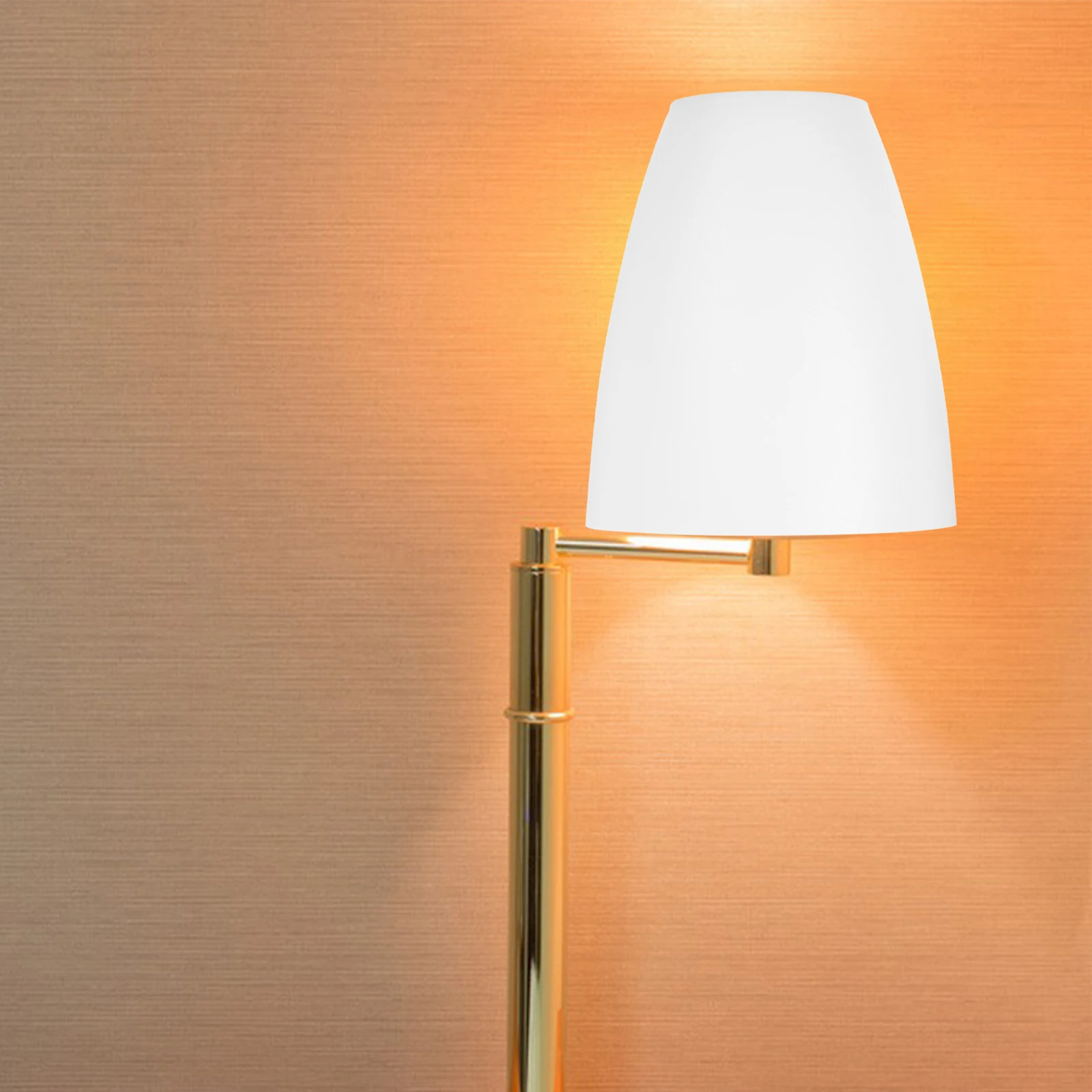 

Plastic Lamp Shade Flat Head Design Washable Light Cover for Desk Bedside Study Office Style Universal Lampshade