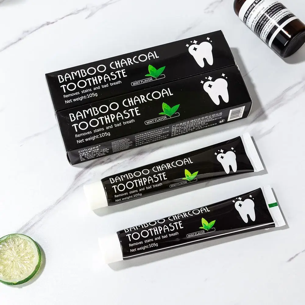 Bamboo Black Toothpaste Teeth Whitening Deep Clean The Care Charcoal Whitening Teeth Products Toothpaste All-purpose Black H9N7