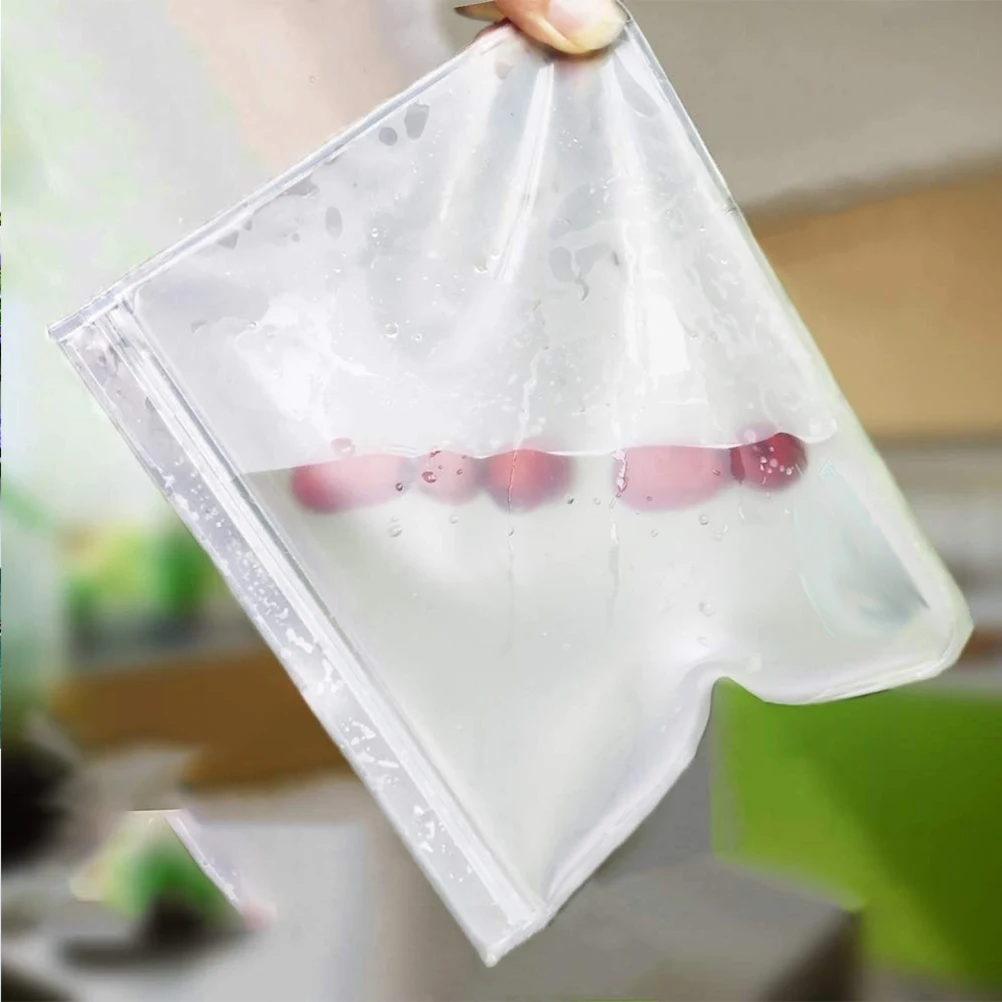 

5 Pcs Storage Bag Sealing Design Food Bags for Frosted Translucent Sealed Environmental Friendly