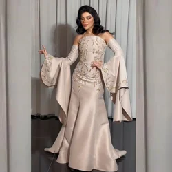 Customized Jiayigong  s Ruffles Draped Beading Formal  Mermaid Off-the-shoulder Bespoke Occasion Gown Saudi Arabia