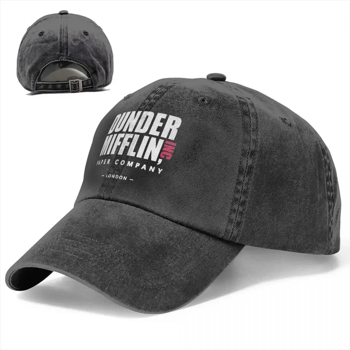 Dunder Mifflin London Baseball Cap Distressed Washed The Office Paper Company Snapback Hat Outdoor Activities Adjustable Hats