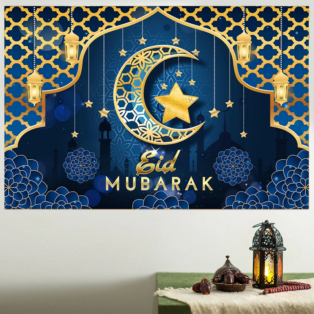 

Eid Mubarak Backdrop Ramadan Decoration 2024 for Home Eid Al Adha Ramadan Kareem Islamic Muslim Party Decor Eid Al Adha Gifts