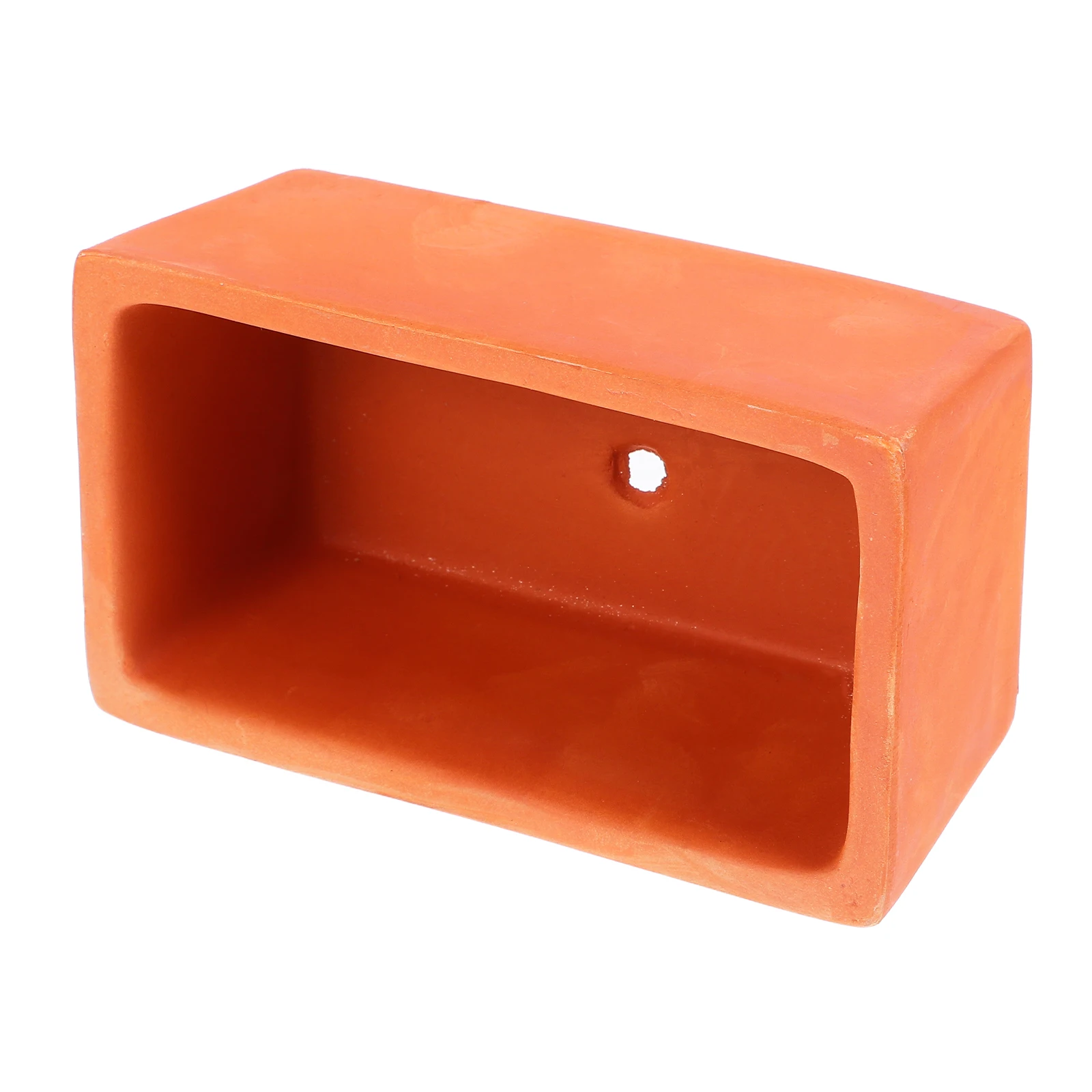 أصيص زهور تيراكوتا مستطيلة 12 سنتيمتر زارع الطين مع ثقب الصرف حاوية الفخار لتقوم بها بنفسك نباتات الحدائق عتبة النافذة الداخلية