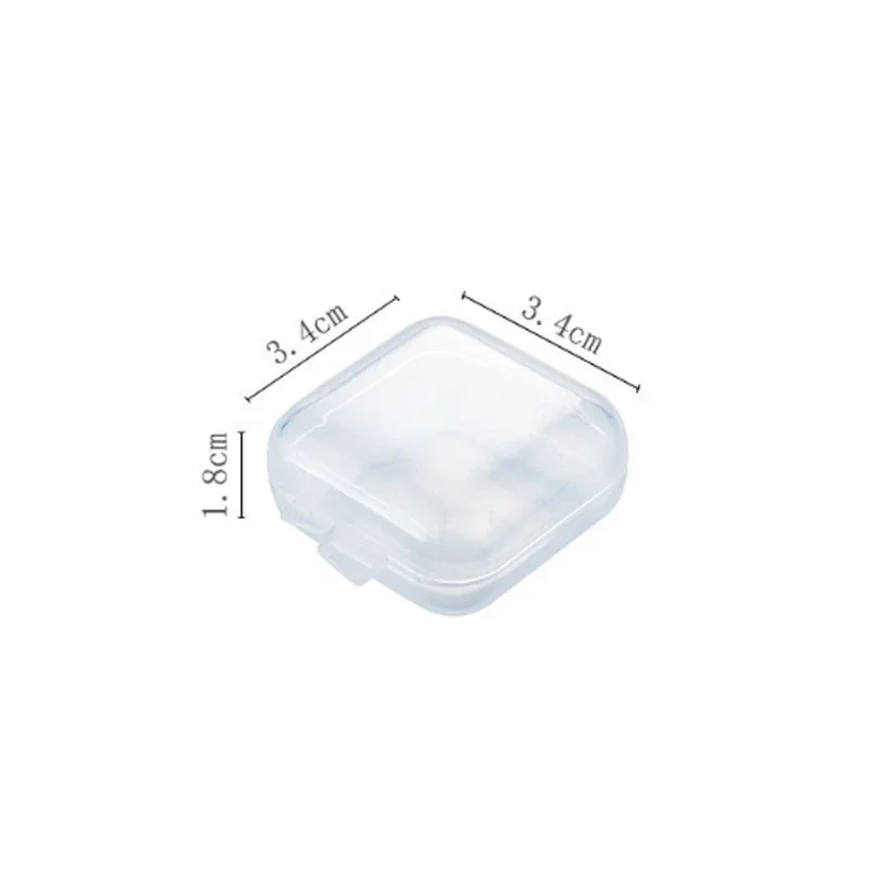 20/40PCS Mini Plastic Clear Storage Box Jewelry Storage Case Transparent Storage Organizer Multifunctional Portable Organizers