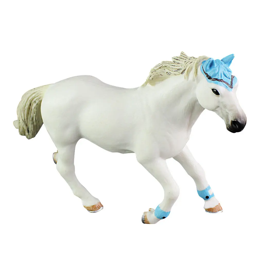 

Simulation Horse Lifelike White Horse Realistic PVC Animal Desktop Decoration Children Educational Plaything Animal Imitation