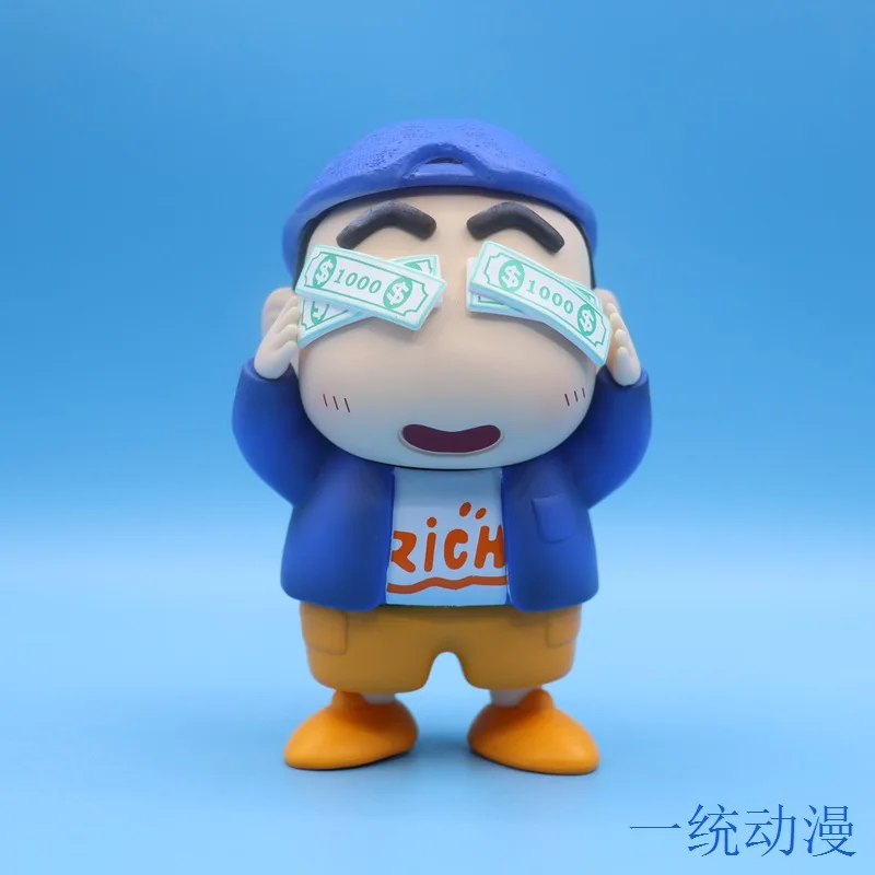 Nowy 13cm Anime kredka Shin-chan wersja Q figurka Model z pcv statua zabawki lalka dekoracja biurka kolekcja prezenty w pudełku