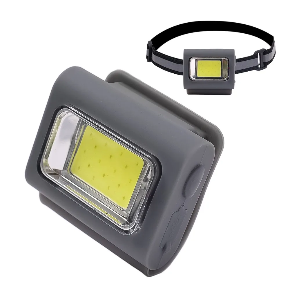 

Multifunctional Strong Light Headlamp COB USB Rechargeable Hat Clip Lamp Waterproof LED Running Head Light Running
