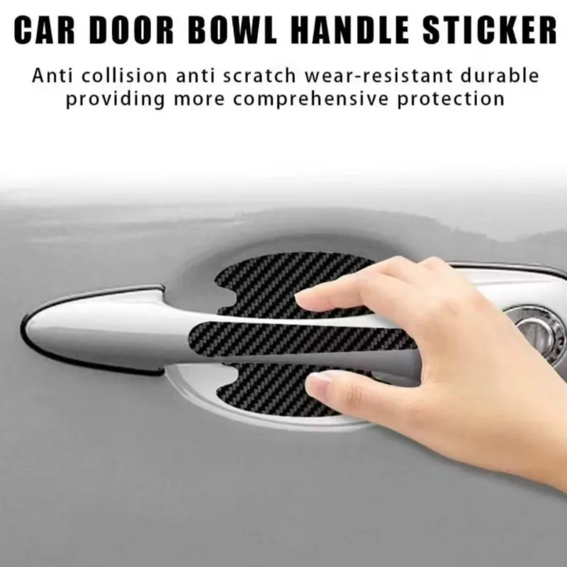 8Pcs Car Door Bowl Anti-scratch Sticker Clear Door Bowl Handle Protection Sticker Paint Surface Film Car Accessories