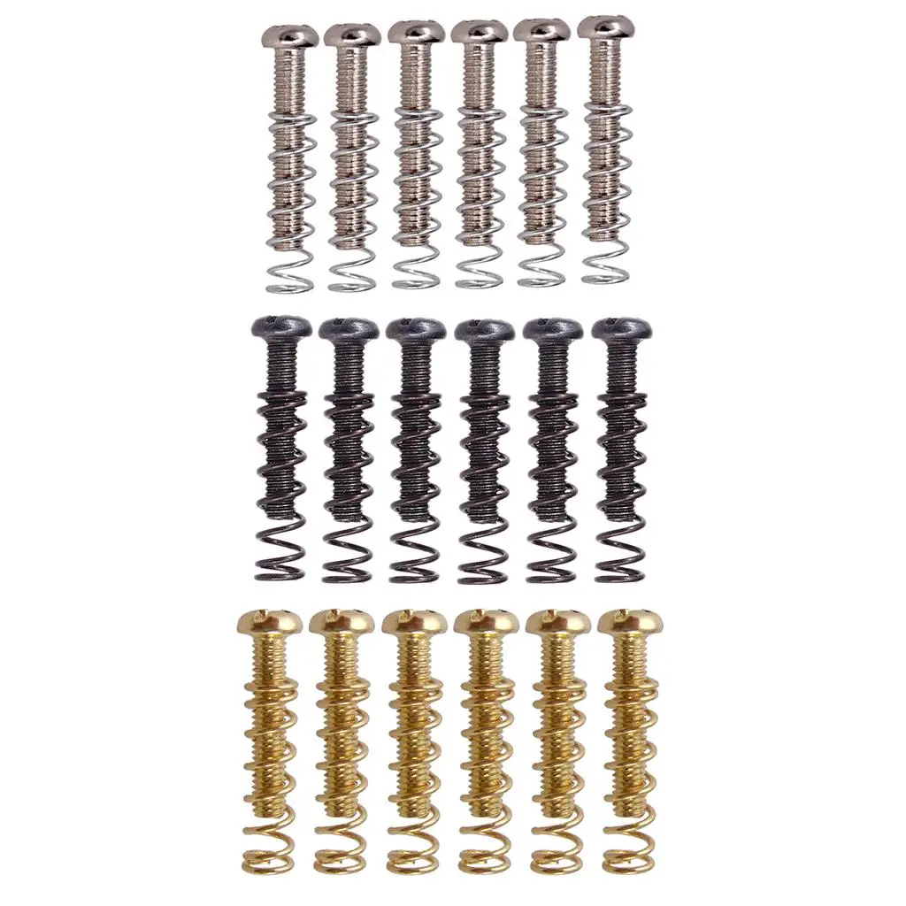 1 Pack Tailpiece Tailpiece Tailpiece 6pcs Screws + 6pcs Springs Luthier Tools