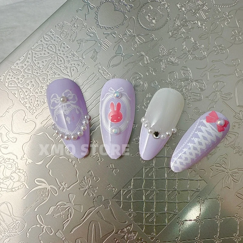 

XMQ NAIL ART STAMPING PLATES BOW IMAGEPLATES HEART TEMPLATES