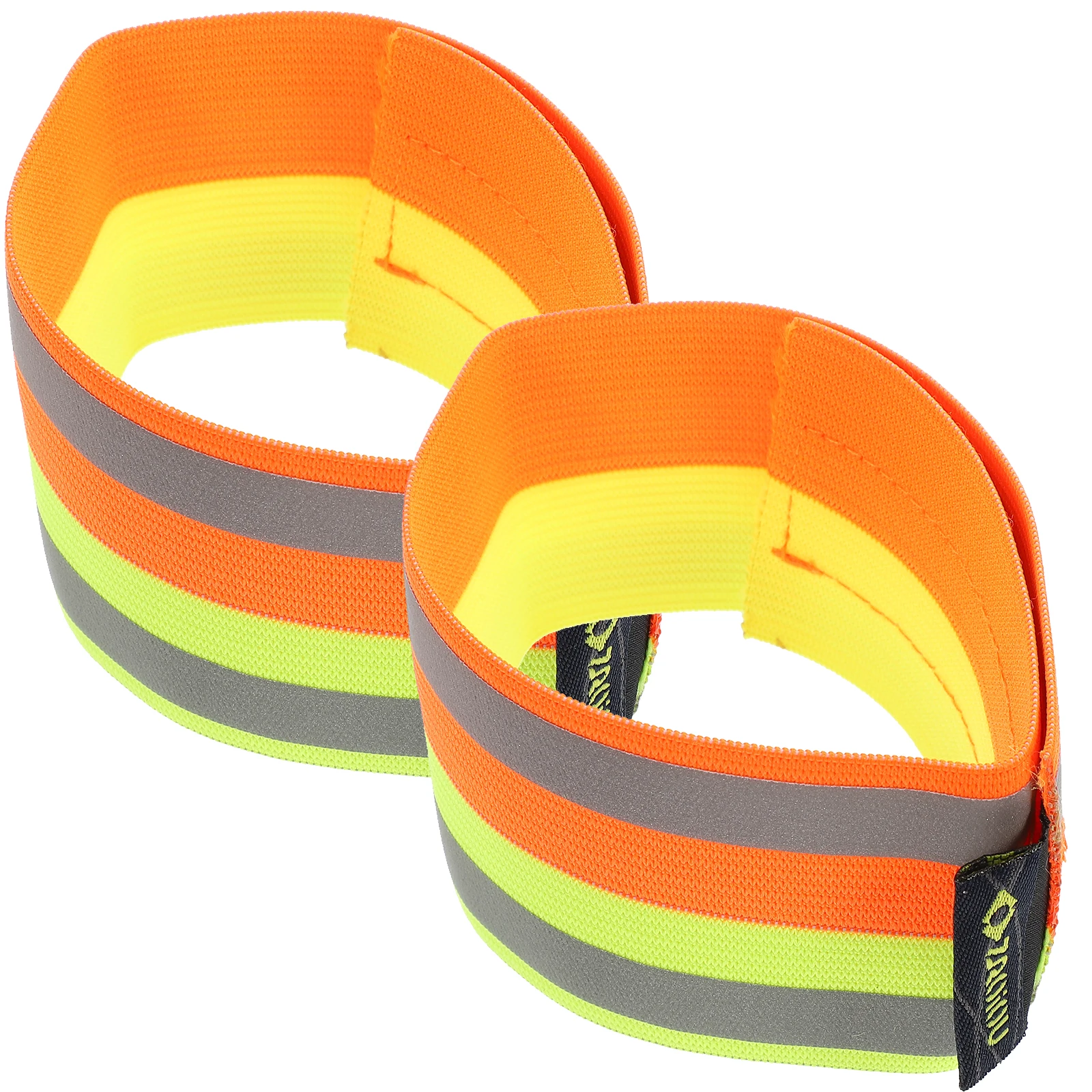 

2pcs Adjustable Reflective Ankle Bands Night Running Safety Straps Outdoor Hiking Cycling Exercise Fluorescent Leg Wraps High