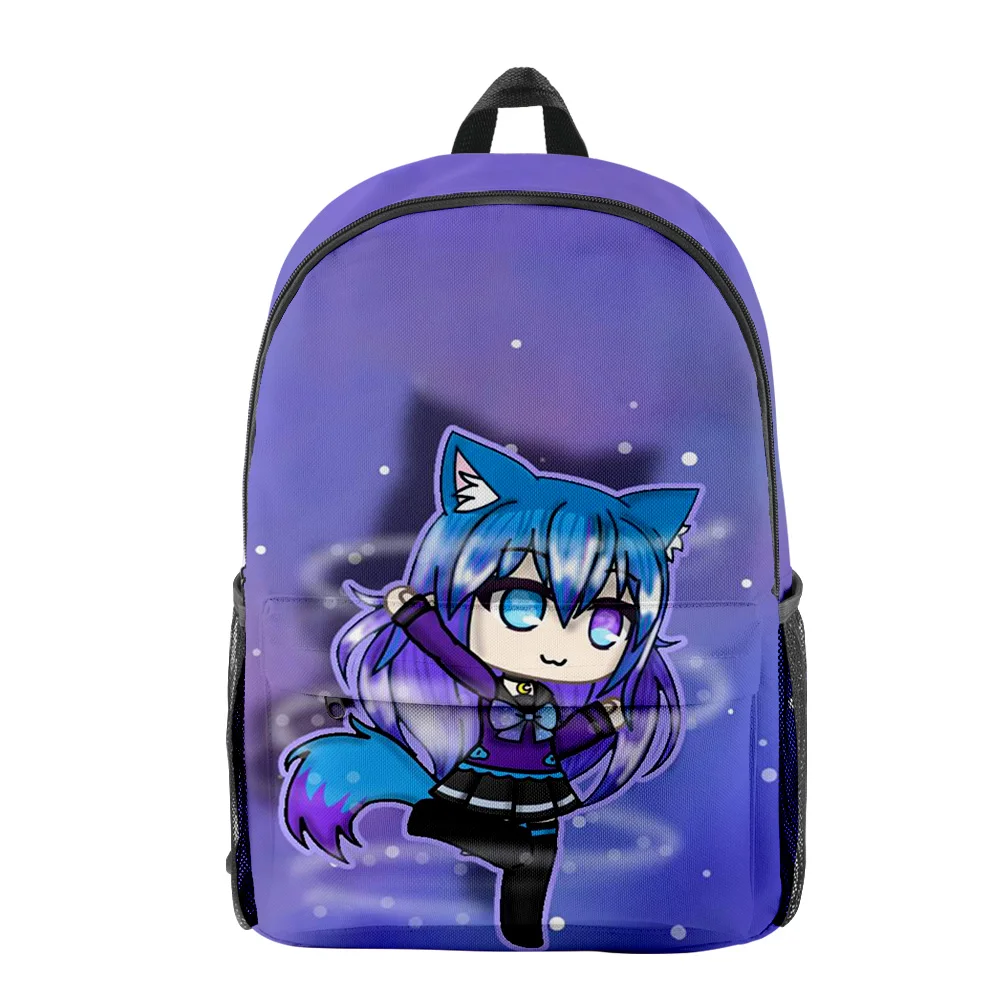 

Luxury Novelty Gacha Life 3D Printed Student School Bags Youthful Notebook Backpacks Oxford Waterproof Boys/Girls Travel Bags