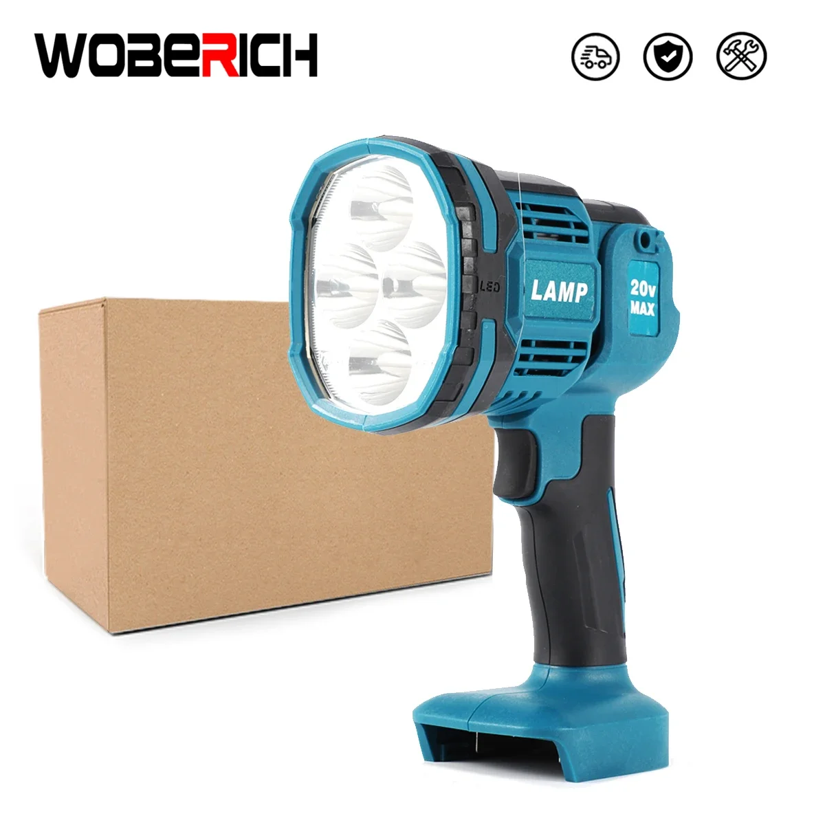 Cordless Rechargeable LED Lighting Emergency Lamp Outdoor Foldable Flashlight Night work Spotlight Fishing Lamp For Makita 18V