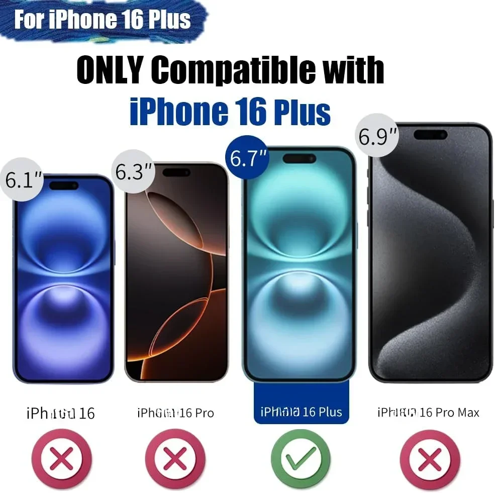 حافظة شاحن بطارية 6000 مللي أمبير لهاتف آيفون 16 بلس باور بانك قابلة لإعادة الشحن، غطاء شحن بطارية ممتد، بطارية خارجية