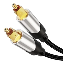 Toslink Digital Optical Audio Cable Braided Toslink SPDIF Coaxial Cable AC3 Dolby 5.1CH Digital Hifi digital audio cable