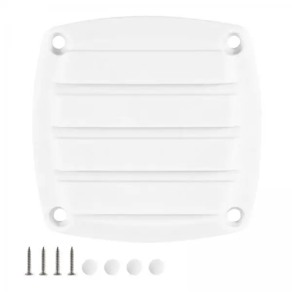 Weather Resistant Outlet Vent Cover Air Louvered Vent Grill Replace Parts for Boat RV Yacht Duct Accessory