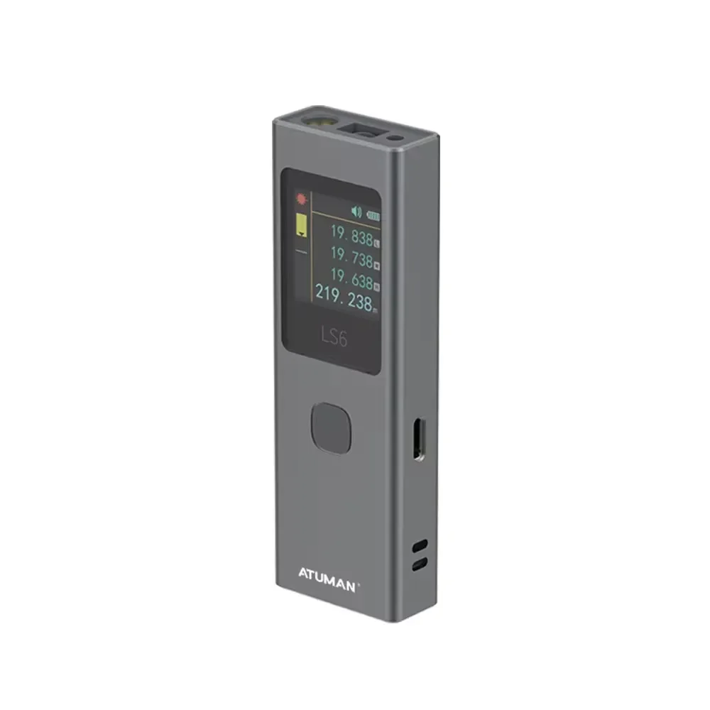 DUKA ATuMan Mini Laser Rangefinder LS6 40m Distance Angle Meter Measuring Tools Portable Rechargeable with Laser Line Marker