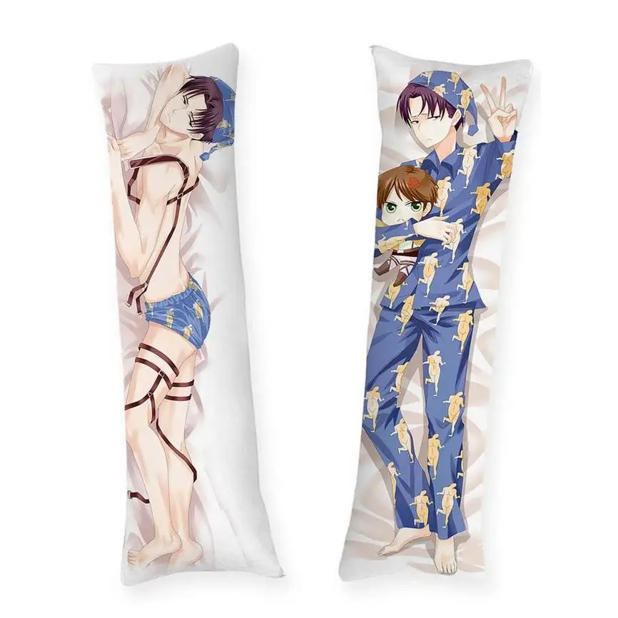 

Dakimakura Anime Pillow Case Levi Ackerman Cute Double-sided Print Of Life-size Body Pillowcase Gifts