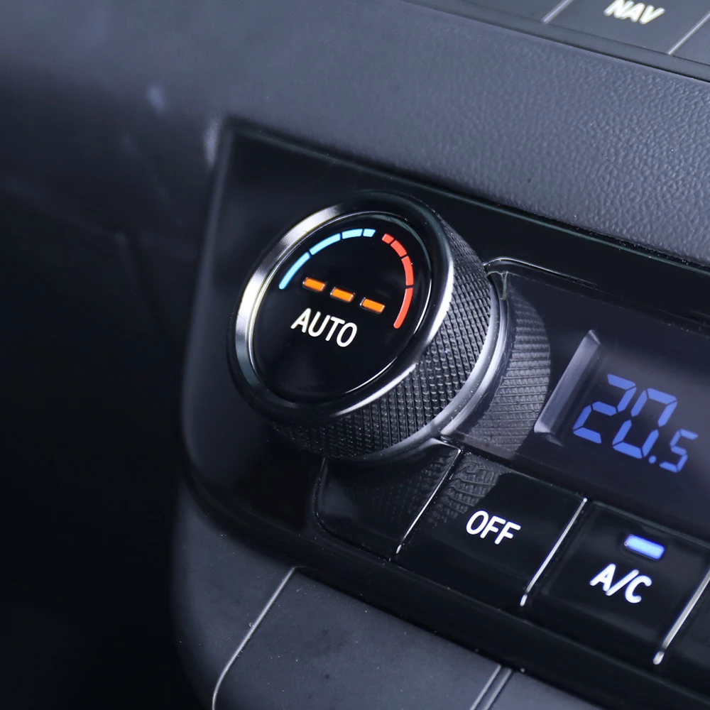 For Hyundai Elantra CN7/CN7 N 2021-2025 Air Conditioner Control Knob Decor Ring Aluminum Interior Styling Auto Accessories
