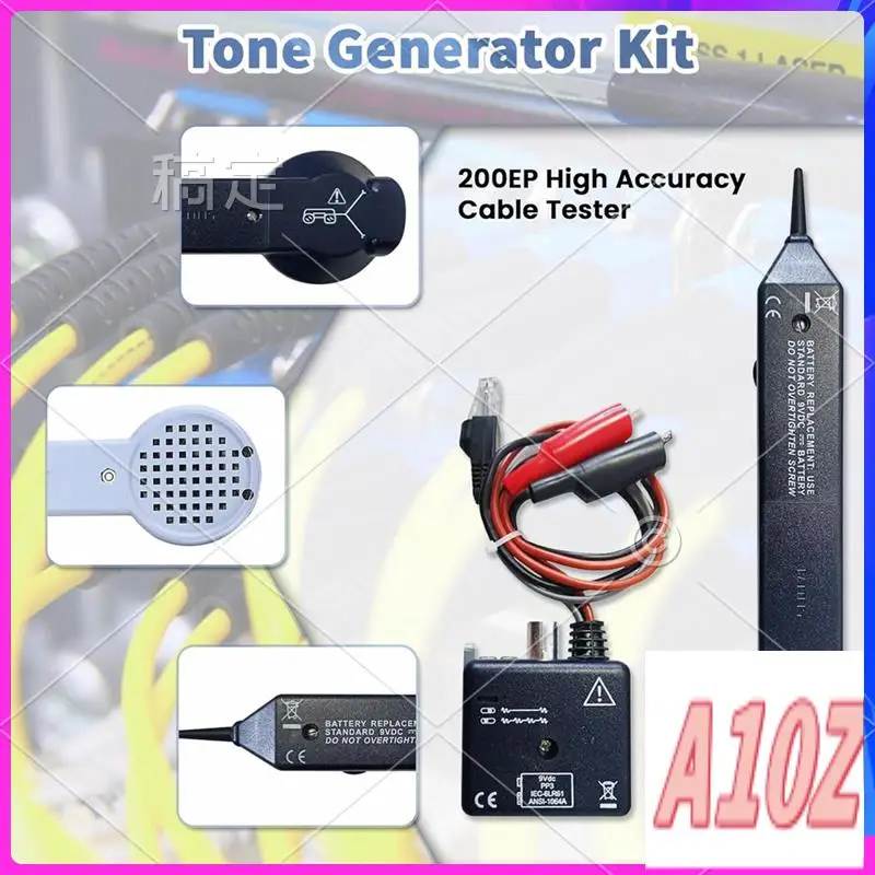 0Z-Tone Generator Kit, Wire Tracer Circuit Tester, 200EP High Accuracy Cable Tester, Tone And Probe Kit Line Finder Easy To Use