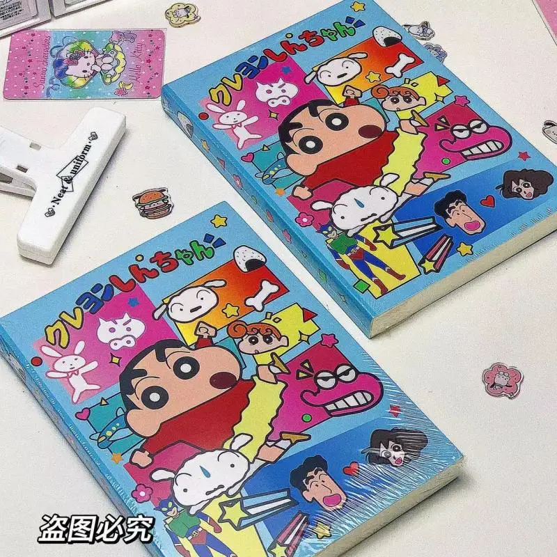 Kawaii Crayon Shin-Chans Blank Notebook Graffiti Notebook Drawing Notebook Student Hand Account Diary Stationery Gift For Girls