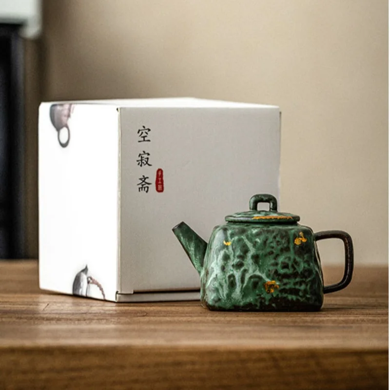 

Ретро японский стиль, горшок с бронзовой глазурью, чайник, кунг-фу, грубая керамика, устройство для приготовления чая, заварочный чайник, чайник