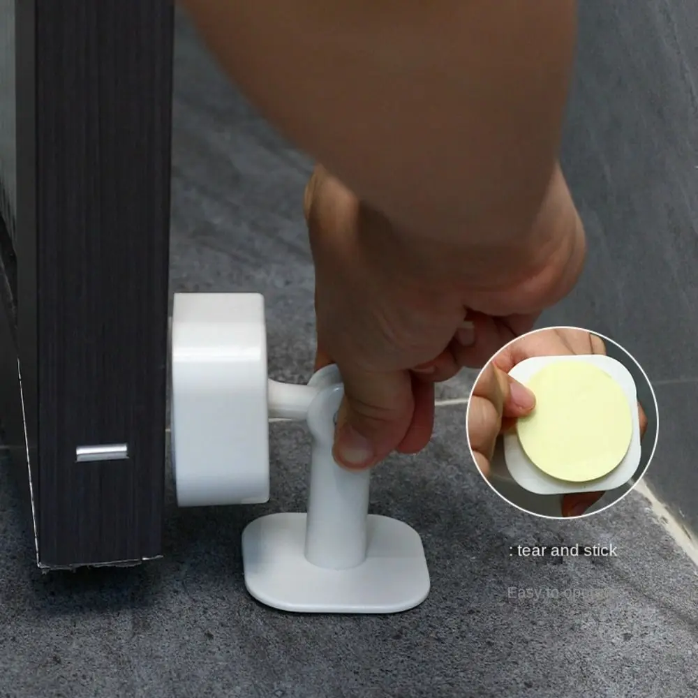 Mute Strong Magnetic Invisible Door Suction Anti Collision Bumper Magnetic Door Stopper Safety ABS Doorstop Floor