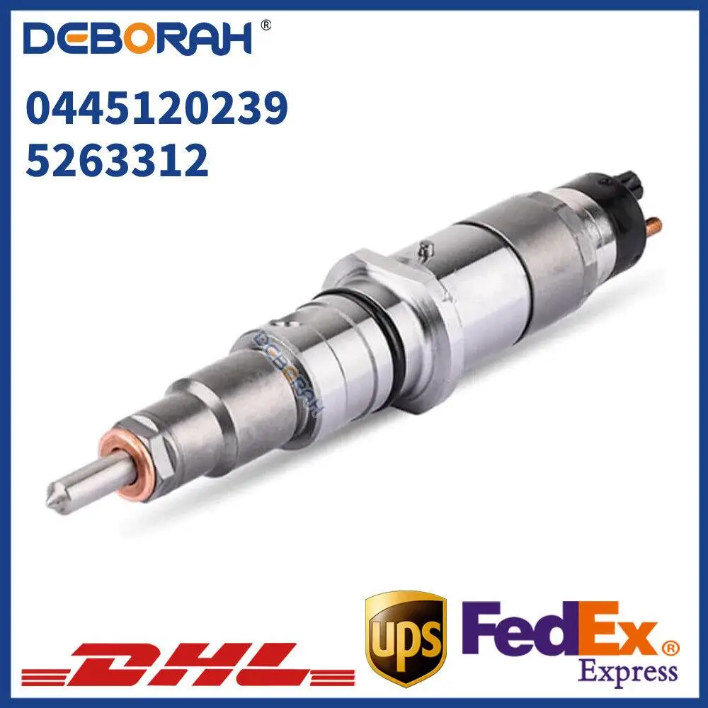 

COMMON RAIL FUEL INJECTOR ASSEMBLY 0445120239 5263312 FOR CUMMINS ISB QSB5.9 DIESEL ENGINE