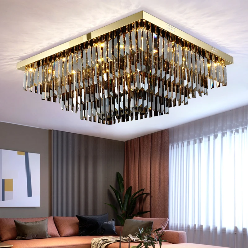 Crystal Lamp Nordic Minimalist Living Room Main Light Modern Elegant Ceiling Light Creative Home