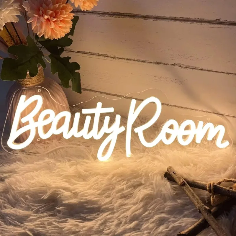 

Beauty Room Neon Sign LED Neon Light for Spa Nail Brows Lashed Salon Studio Wall Decor,USB Powered Led Signs for Business Stores