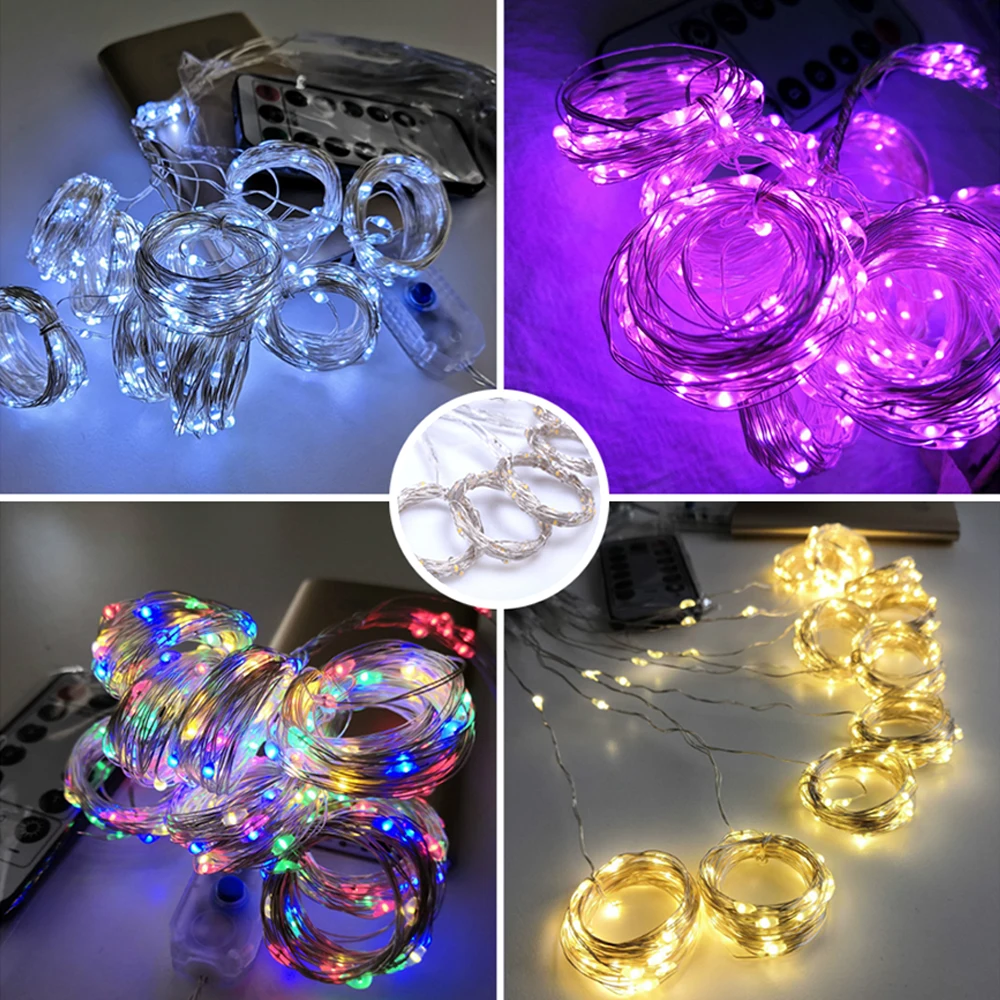 3M LED fiaba luce stringa telecomando USB colore ghirlanda tenda luce stringa natale matrimonio decorazione natalizia casa