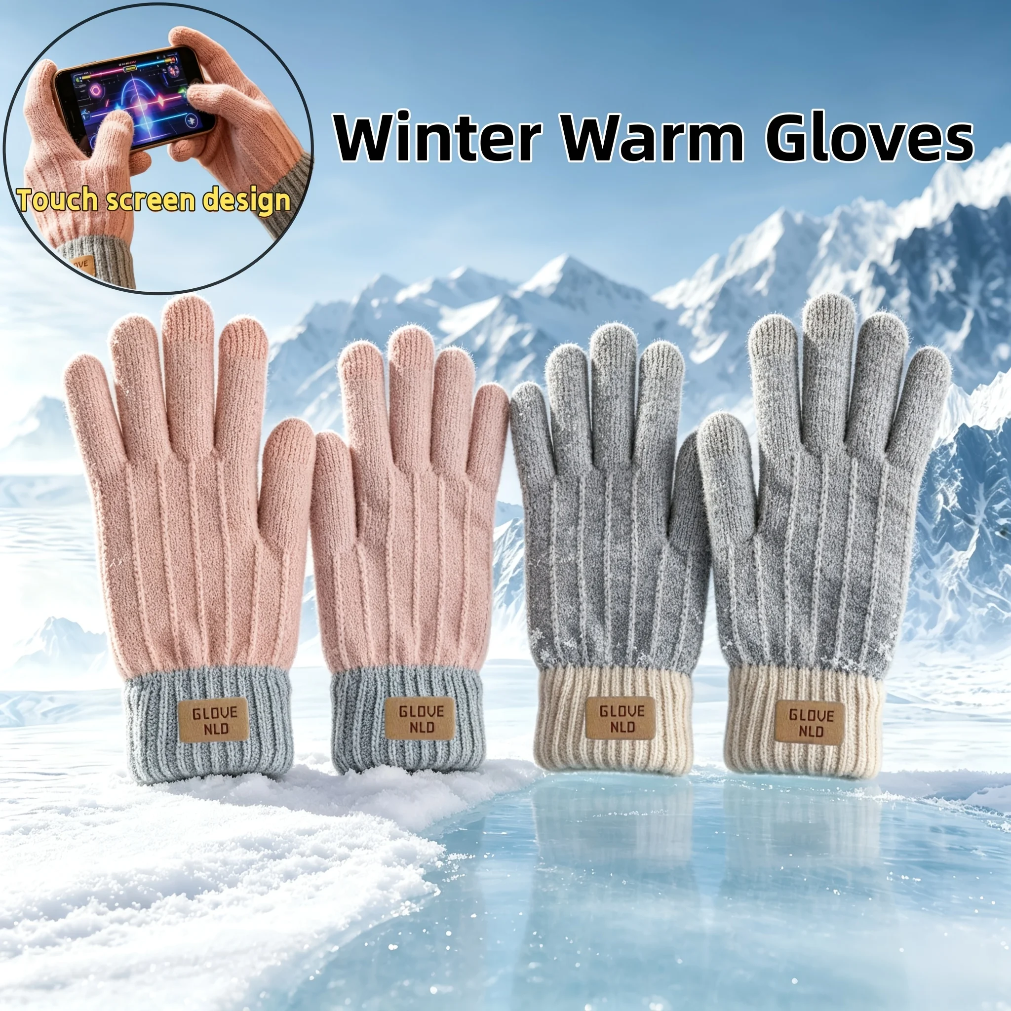 Winter Cycling Commute - Winter Warm Gloves Men's and Women's