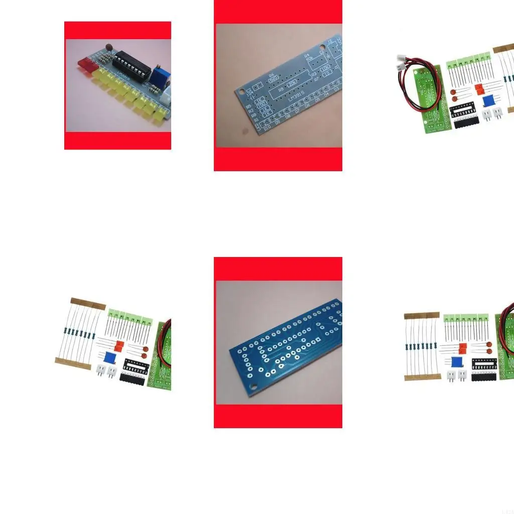 L43A DIY Electronics Set 10 LED Sound Spectrum Analyzers LM3915 Suitable for Sound Level Monitoring Easy Soldering & Assembly